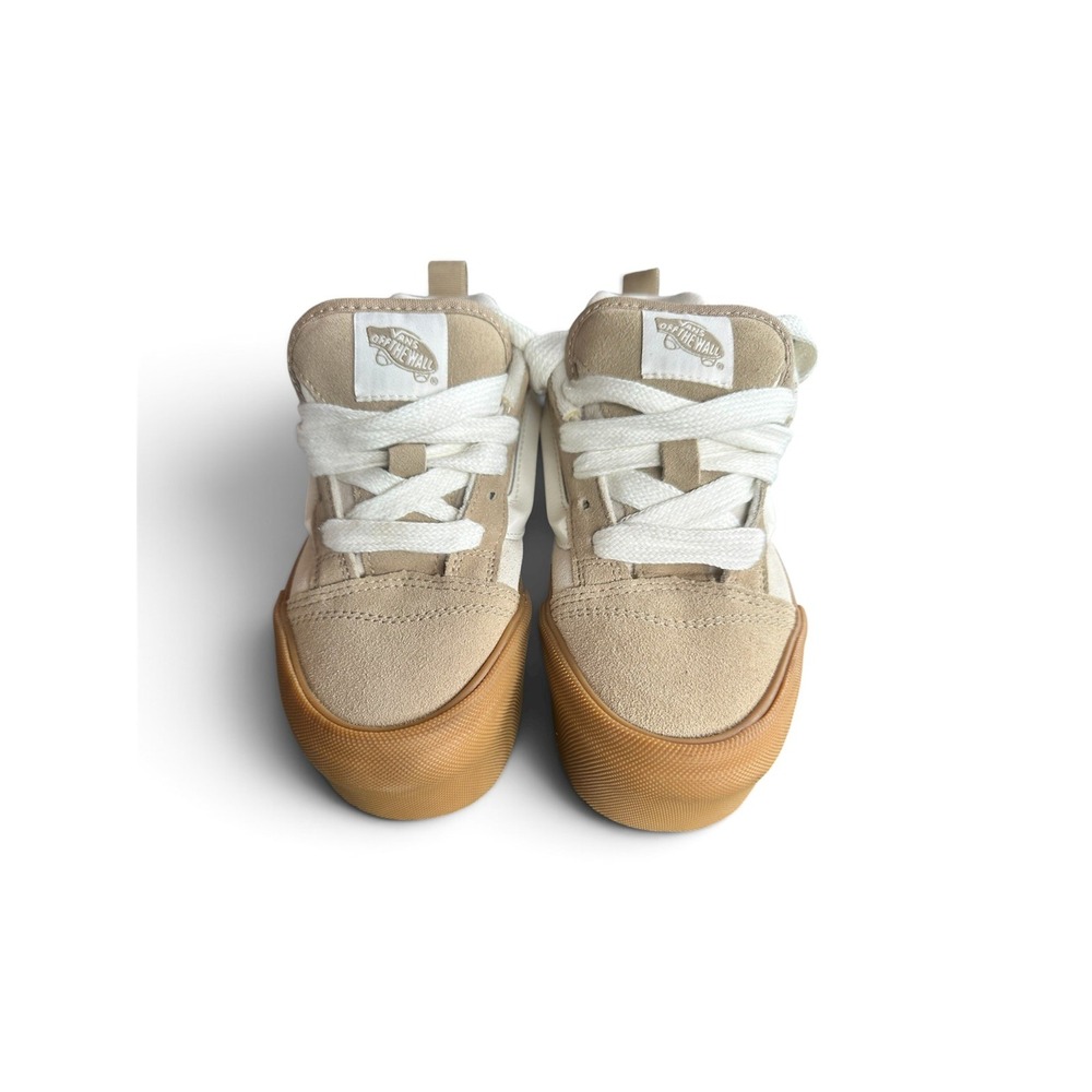 Vans Knu Skool Oatmeal Gum Suede Puffy Skate Shoes Womens 6 Low Top Sneakers